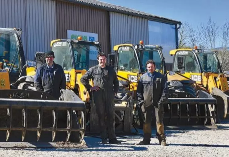 La Cuma de Bellas à Sévérac-le-Château dispose de quatre chargeurs télescopiques utilisés par une vingtaine d'adhérents.