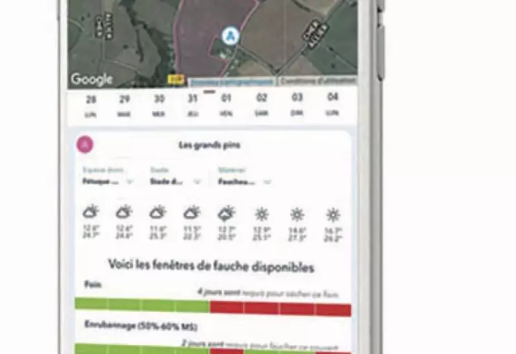 L’application mobile GrassMan aidera l’éleveur à piloter sa prairie, du semis à la récolte.