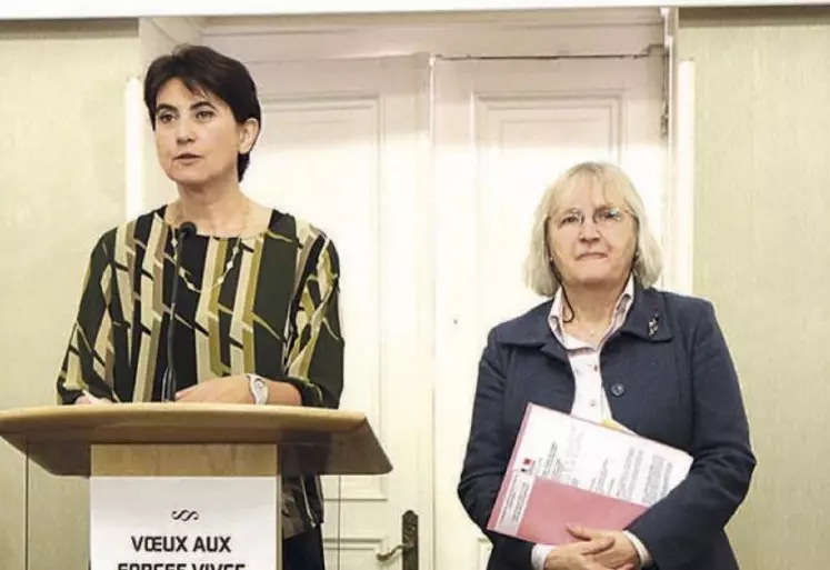 Sophie Pantel, présidente du conseil départemental et Christine Wills-Morel, préfète de la Lozère.