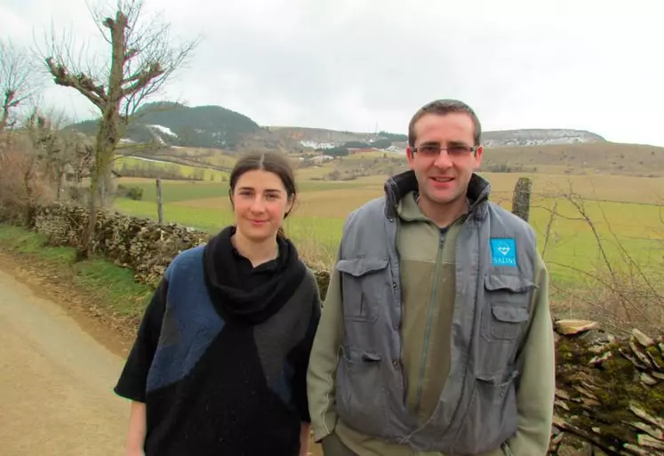 Sylvie Nogaret et Philippe Buffier, un duo technicienne-éleveur récompensé par le trophée de l'élevage ovin.