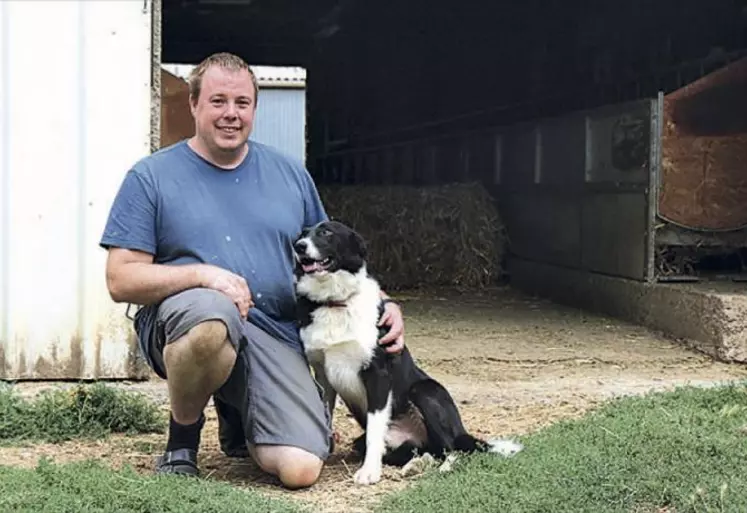 Patrick Carly et Haro participeront dimanche 30 juillet au concours interdépartemental de chien de troupeau.