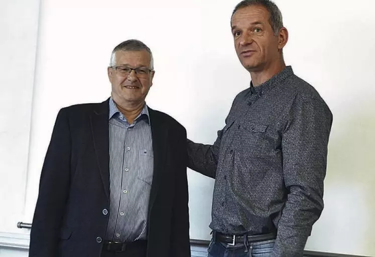 Bernard Cazals céde la présidence de Bévimac centre sud à Pierre Terral.