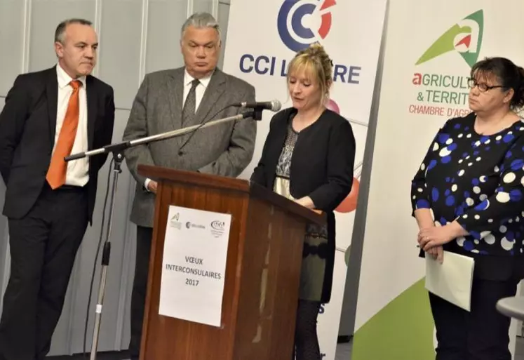 Thierry Julier (CCI), Hervé Malherbe, préfet de Lozère, Florence Vignal (CMA) et Christine Valentin (CA), souhaitent renforcer encore les missions communes aux trois entités.