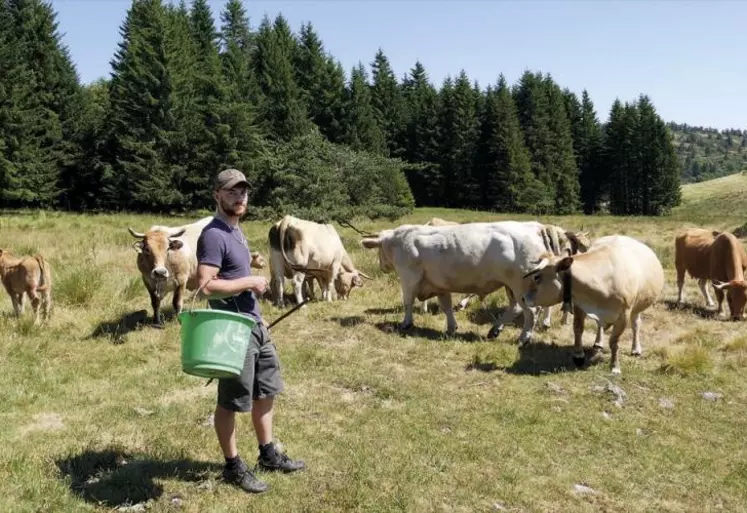 Exerçant le métier de couvreur la majorité de son temps, cet habitant de la commune de Saint-Etienne du Valdonnez s’est installé depuis un an en élevage bovin viande, comme activité secondaire sur la ferme familiale.