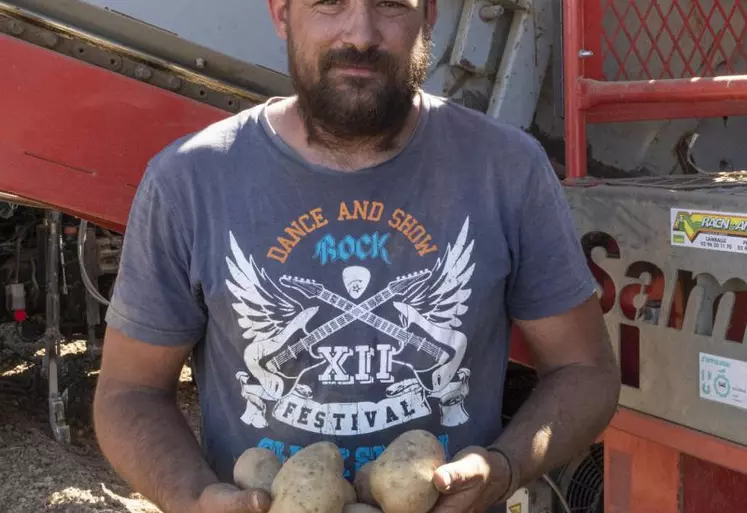 Un passionné qui se lève tôt le matin pour produire la pomme de terre de Corrèze