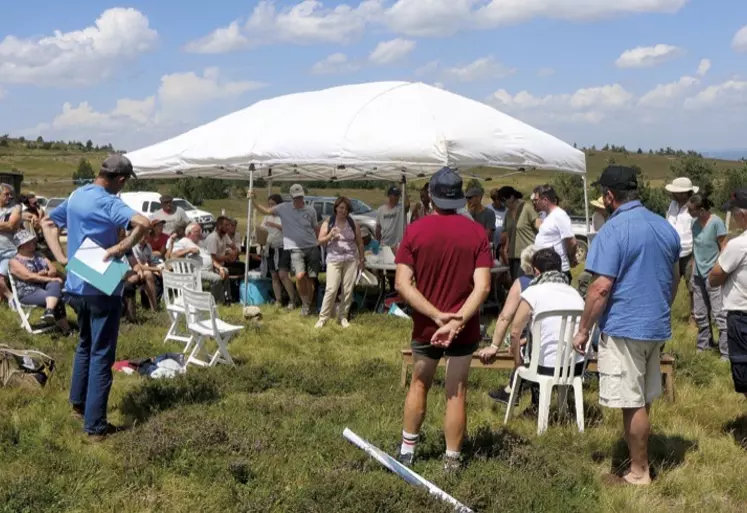 La fédération des groupements pastoraux Gard et Lozère réunis au mont Lozère