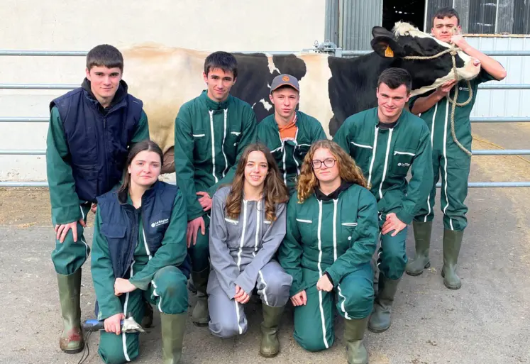 étudiants marmilhat trophée international de l'enseignement agricole vache