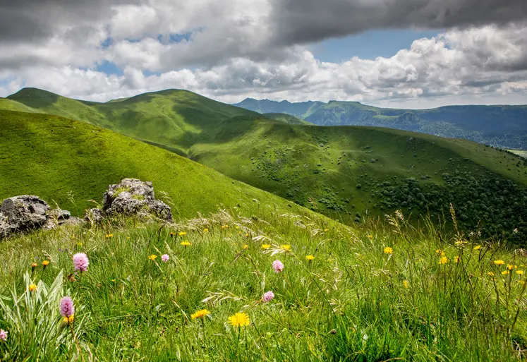 Massif du Sancy en Auvergne.