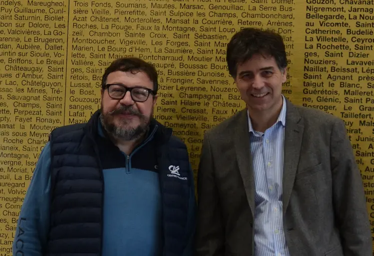 Patrice Boureille, vice-président, et Jean-Claude Mazza, directeur général adjoint du CACF.