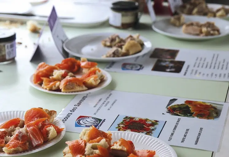 Dégustation de produits créés sur les sites de l'Eplefpa Lozère