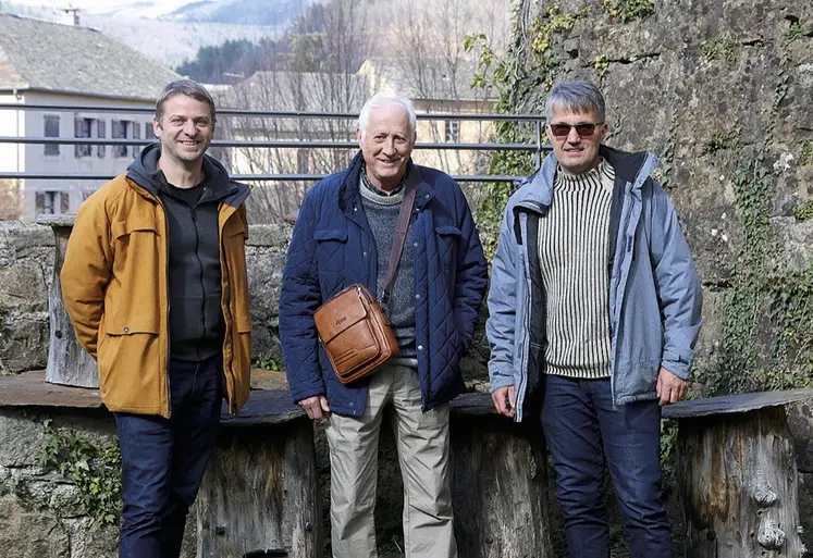 David Blanc, Jean-Marie Barbançon et Philippe Clément, président du GDSA.