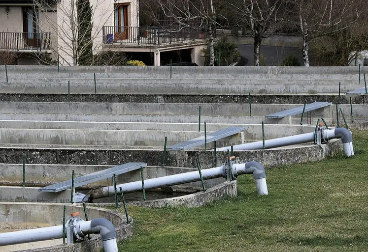 La pisciculture du Trémoulis et ses bassins