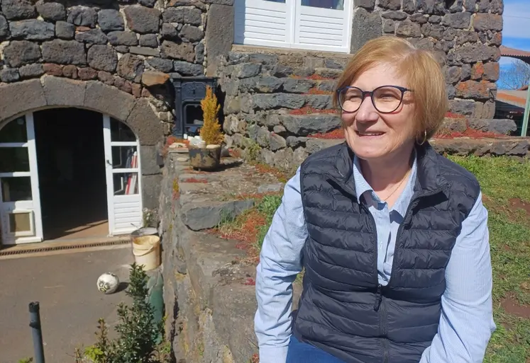 Isabelle Hugon, agricultrice à Cayres