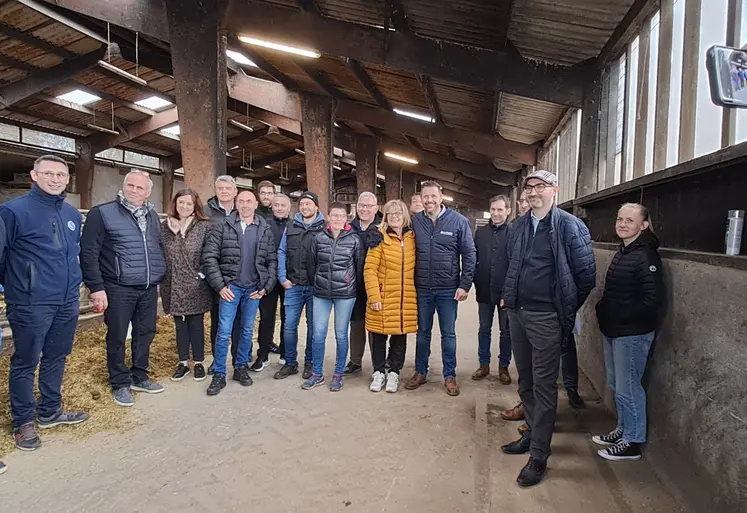 Visite du CRIEL AMC sur l'exploitation du Gaec Bleu Azur à Vals
