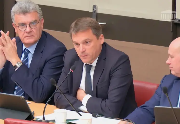 Nicolas Ray, député de l'Allier en commission des affaires économiques. 