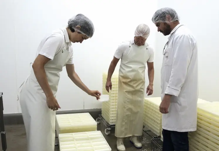 La fromagerie du Fédou en plein travail