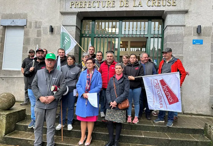 Une délégation FDSEA/JA a été reçue en préfecture pour faire remonter les revendications.
