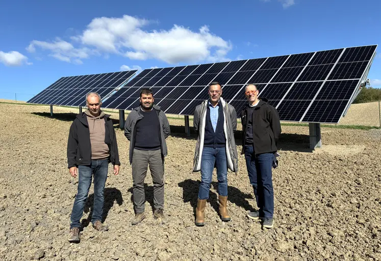 De gauche à droite : Frédéric Robert, Arnaud Jarrige, Mickaël Mairand et Jean-François Moreau.