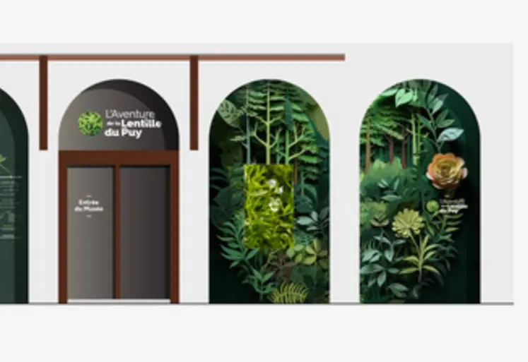 La façade du futur musée de la Lentille du Puy, qui reste susceptible d’évoluer d’ici le printemps 2026.