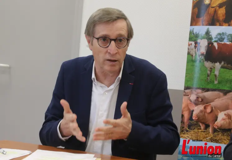 portrait de Domniqué Chargé, président de La Coopérative Agricole. 