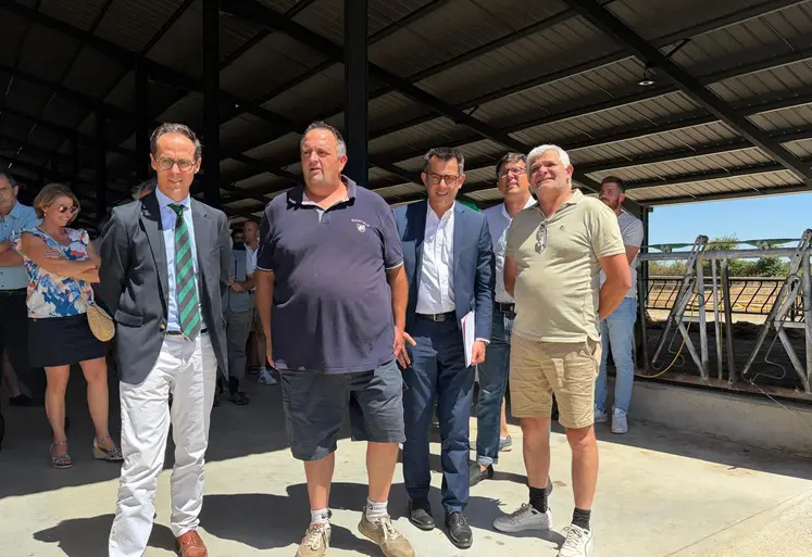 visite de l'exploitation de G. Rivaux, Haut-Bocage