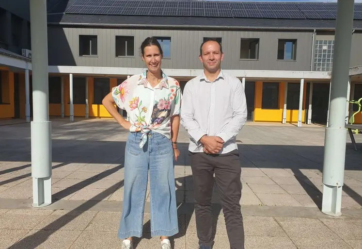 Laëtitia Gautré, secrétaire générale et Mickaël Lavédrine, directeur compose la nouvelle équipe de direction du lycée de Rochefort-Montagne. 