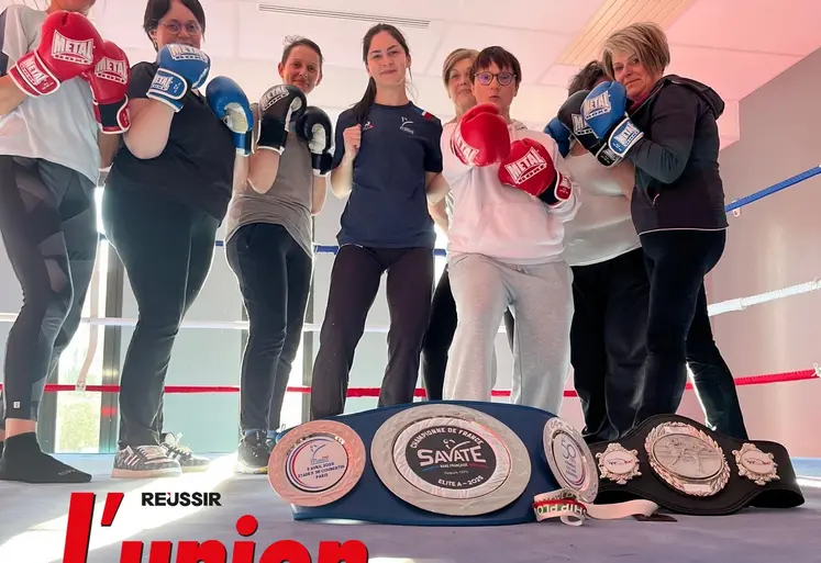 Un groupe de femmes avec des gants de boxe.