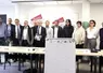 Les candidats aux législatives et le Caf Lozère après la signature de la charte