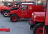 Exposition de véhicules de pompiers anciens. 