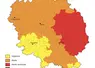 Bassin-versant du Cher en alerte renforcée, bassin-versant de la Creuse en alerte, reste du département en vigilance.