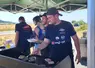 Les Jeunes agriculetusr du CCJA de Loudes pour leur Paiuse Fermière à Coubladour le 5 juillet.