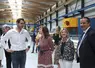 Gaëtan Maliges, Carole Delga, Patricia Brémond, Laurent Suau en visite à la SAS Maliges