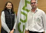 Marine Boyer, présidente de la Fédération nationale des Cuma et Emeric Barbier, président de la Fédération régionale Auvergne-Rhône-Alpes.