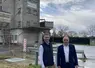 Vincent Bertholier, directeur de Val'Limagne.coop, et Thierry Bonnet, nouveau président de Val’Limagne.coop, sur le site de Bellenaves.