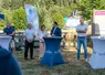 Lionel Chauvin, Président du Conseil départemental du Puy-de-Dôme, et Marie-Anne Marchis, Vice-présidente en charge du tourisme, des Grands Sites et de l'UNESCO, ont inauguré l’Échappée volcanique, le nouvel itinéraire de cyclotourisme 