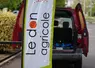"Le don agricole", banderole publicitaire de Solaal.