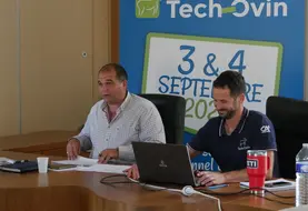 Guillaume Metz, président de Tech-Ovin et Nicolas Faurie, directeur