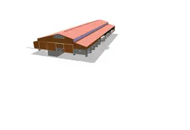 Les visuels de la nouvelle stabulation laitière de l'établissement de Brioude-Bonnefont.