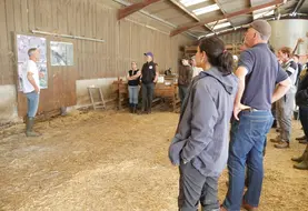Louis-Marie Mainguy, conseiller agroforesterie à la chambre d'agriculture de Haute-Vienne présente le projet de la Ferme de Bord