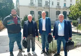 Jocelyn Dubost (JA), Jean-Luc Perrin (FRSEA), Michel Joux (CA AuRA) et Stéphane Joandel (FRSEA).
