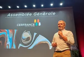 Thierry Bouchet président de Cerfrance Haute-Loire lors de l'AG du 5 décembre à Vals-près-Le-Puy.