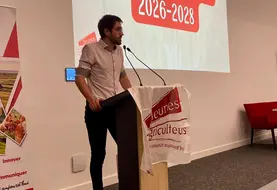 Julien Duplomb, président des JA43.