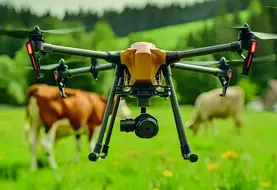 En élevage, les drones peuvent servir à localiser des animaux égarés, détecter des vêlages et des comportements anormaux, estimer la pousse de l'herbe ou encore vérifier l’état des clôtures, des barrières ou des portes. 