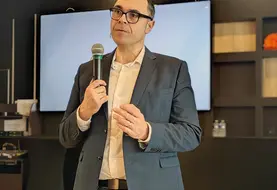 Jean-François Aléo, directeur de l'entreprise de services du numérique Ouidou, a été invité à expliquer comment la data et l'intelligence artificielle peuvent quotidiennement améliorer la performance des élevages.