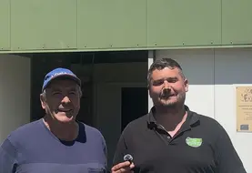 Dominique Viallard à gauche, et Anthony Paulet à droite. 