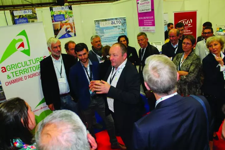 Patrice Bonnin, président de la Chambre d'agriculture de l'Allier, a échangé avec la délégation officielle sur divers sujets en lien avec l'agriculture.