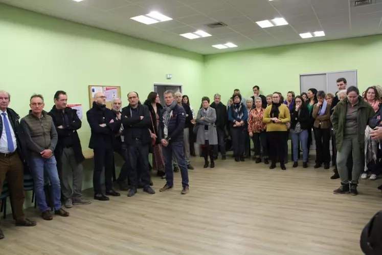 Une assistance nombreuse composée des agents de la Chambre d’agriculture de l’Allier et de leurs chefs de services.