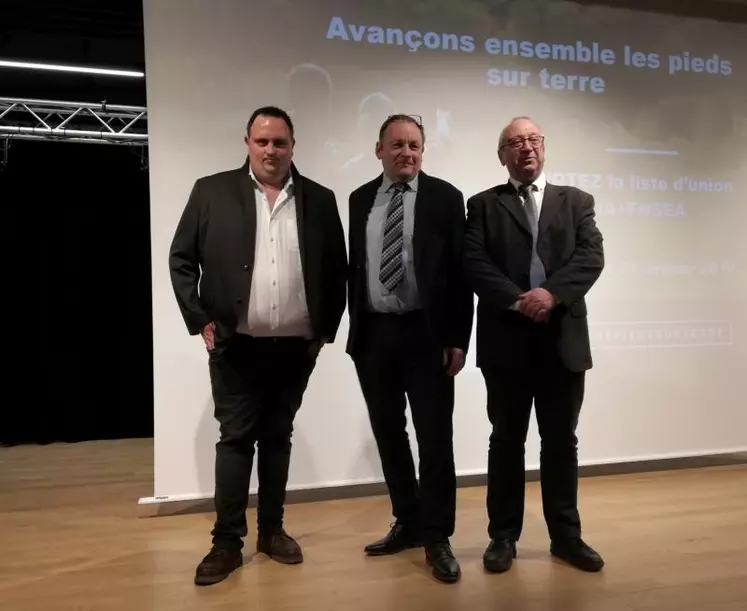 Geoffrey Rivaux, Patrice Bonnin, et Gilles Cabart