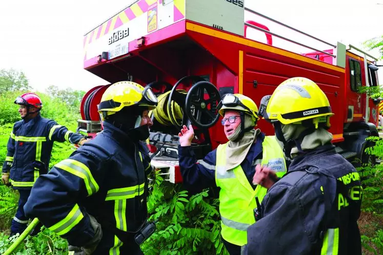 80 sapeurs-pompiers du département étaient mobilisés pour l’exercice.