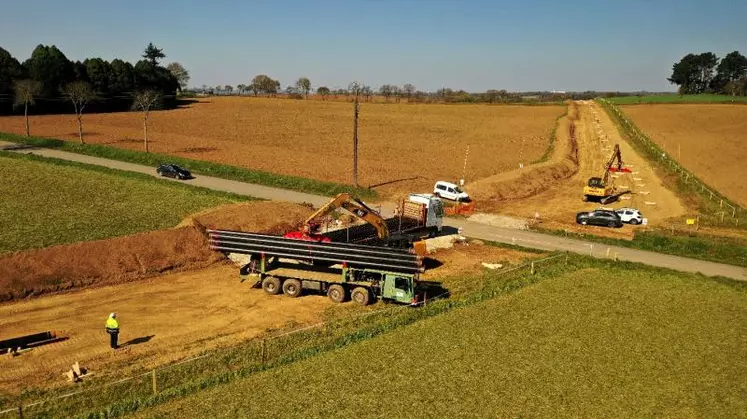 Pose d'un réseau gaz